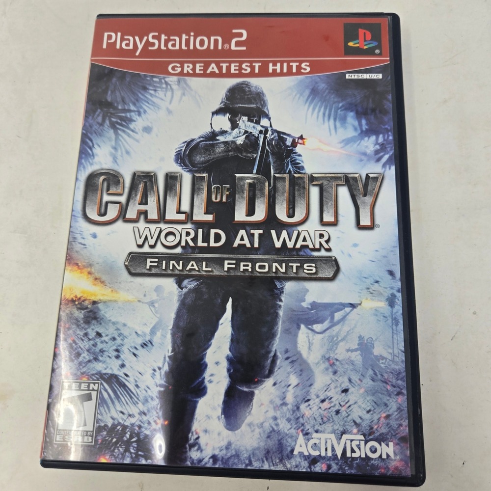 Call of Duty World at War Final Fronts PS2 PlayStation 2 Greatest Hits CIB